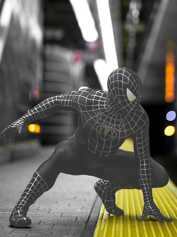 Spiderman Costume Adult Symbiotes Cosplay Suit Film Version - view 2
