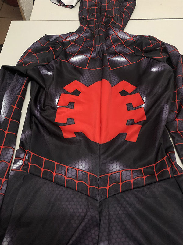 Spiderman Costume Adult Black With Red Line Cosplay Suit - view 2