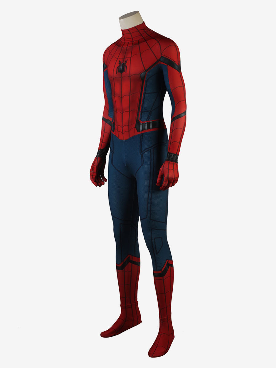 Spiderman Costume Adult Homecoming Peter Parker Cosplay Suit With Hood - view 3