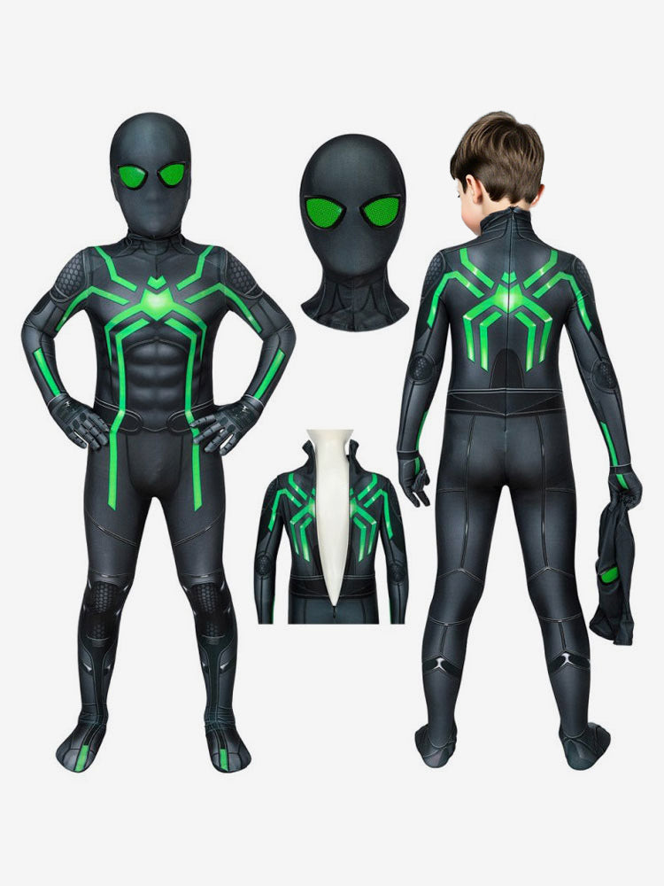 Kids Spiderman Costume Stealth Suit Cosplay Costume Lycra Spandex Bodysuit PS4 Game Marvel Kids Jumpsuits - view 1
