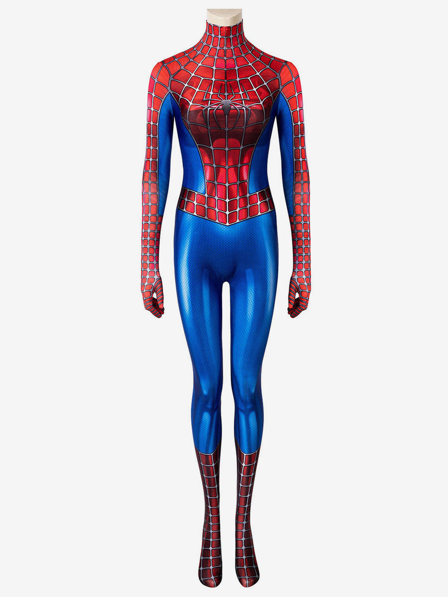 Women Spiderman Costumes True Red Superheros Lycra Spandex Jumpsuit Catsuits Zentai - view 3